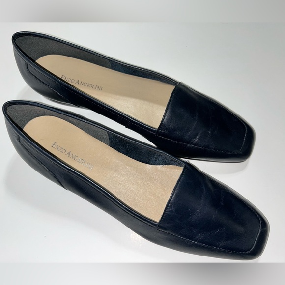 Enzo Angiolini Liberty Leather Black Classic Loafers Women’s Size 9N - Picture 1 of 7